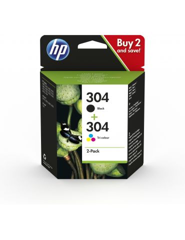 Cartuse Cerneala HP No 304  Negru/Tricolor Hp - 1 - Tik.ro