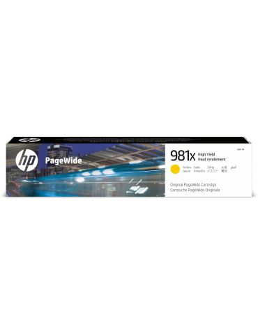 HP Cartuş original de capacitate extinsă 981X PageWide Galben Hp - 1 - Tik.ro