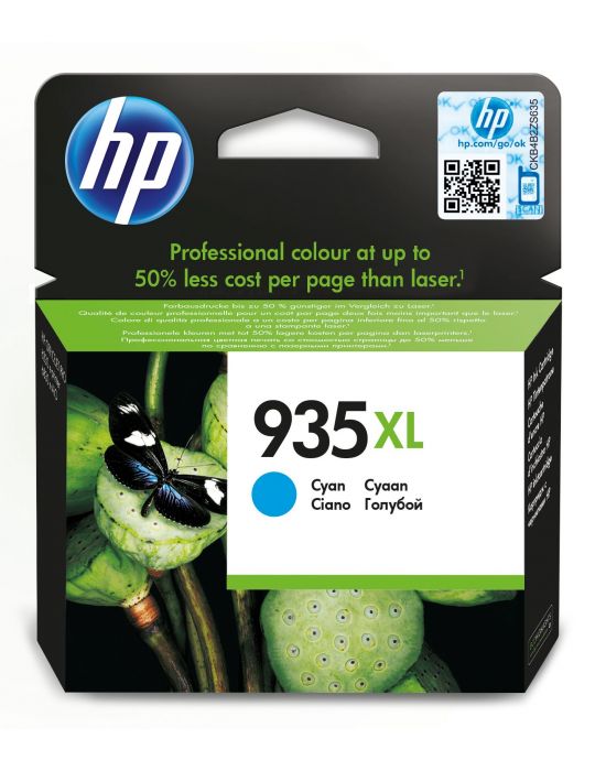 HP 935XL High Yield Cyan Original Ink Cartridge cartușe cu cerneală 1 buc. Productivitate Înaltă (XL) Hp - 1