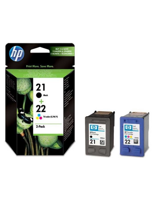 HP SD367AE cartușe cu cerneală 2 buc. Original Negru, Cyan, Magenta, Galben Hp - 1