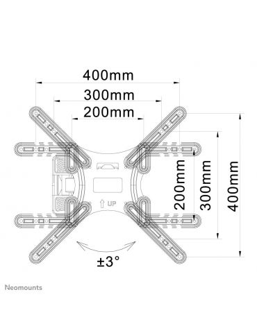 Neomounts by Newstar Select NM-W325 139,7 cm (55") Negru Neomounts by Newstar - 3