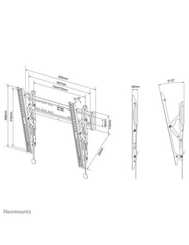 Neomounts by Newstar Select NM-W345 139,7 cm (55") Negru Neomounts by Newstar - 5