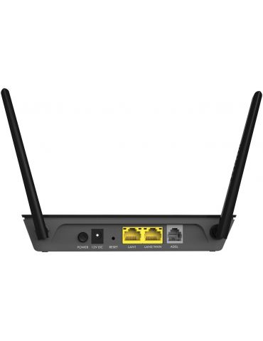NETGEAR D1500 router wireless Fast Ethernet Bandă unică (2.4 GHz) 4G Negru Netgear - 3