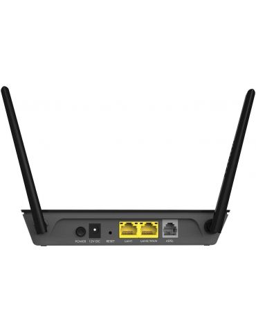 NETGEAR D1500 router wireless Fast Ethernet Bandă unică (2.4 GHz) 4G Negru Netgear - 4