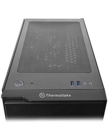 Carcasa thermaltake h100 tempered glass neagra spcc steel atx mid Thermaltake - 1