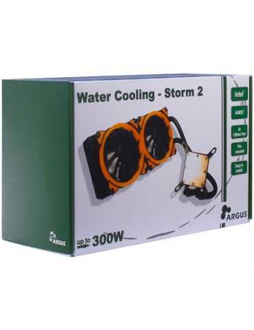 Inter-tech argus storm 2 water cooler liquid pre-filled system cooling Inter-tech - 1