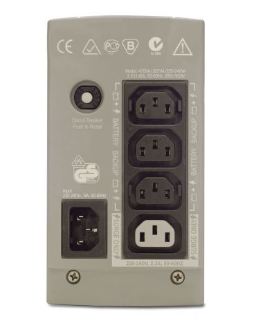 APC Back-UPS CS 325 w/o SW 0,325 kVA 210 W Apc - 2