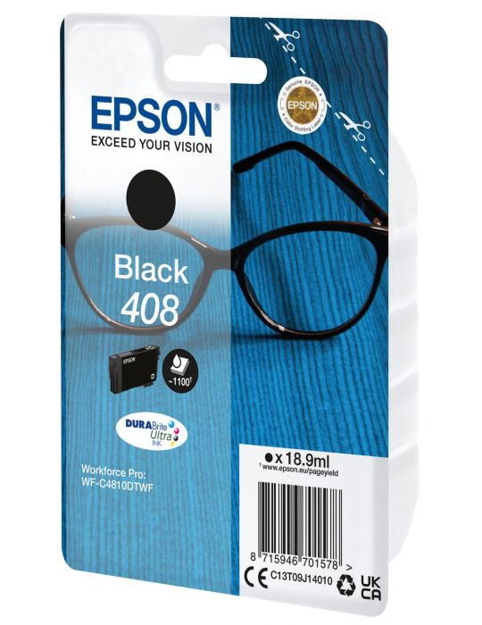 Epson Singlepack Black 408 DURABrite Ultra Ink Epson - 2