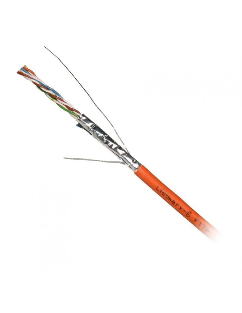 1 m cablu utp nexans cat6 1000 m cupru solid awg24 portocaliu vanzare la rola 1000m n100.622-od