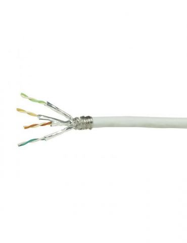 Rola cablu s/ftp logilink cat6  cupru-aluminiu100 m alb awg23 dublu ecranat cpv0039 Logilink - 1