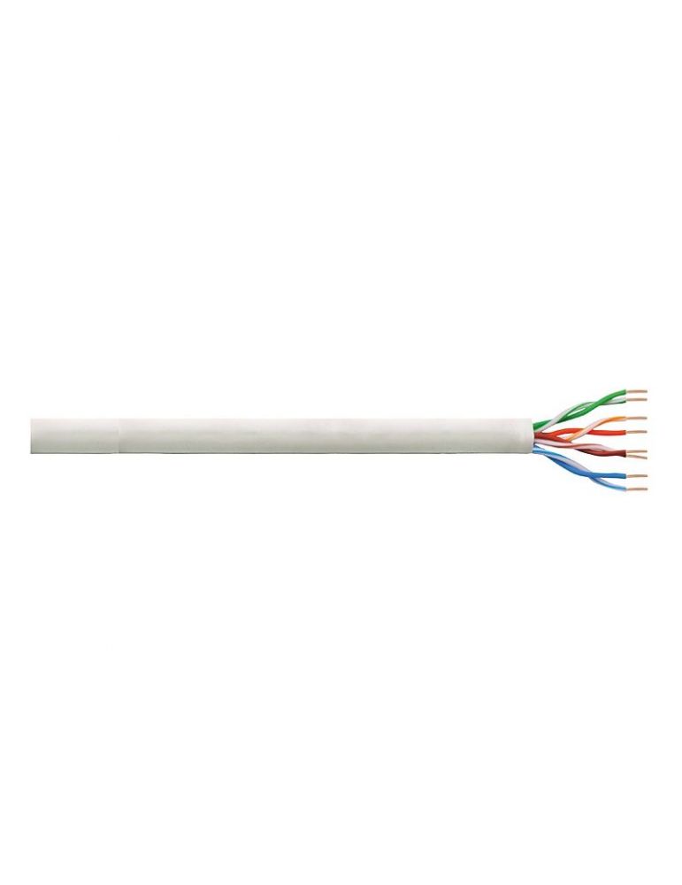 Cablu retea Logilink CQ2305U U/UTP, Cat. 6, Cupru, Solid, AWG23, Grey, Rola 305m