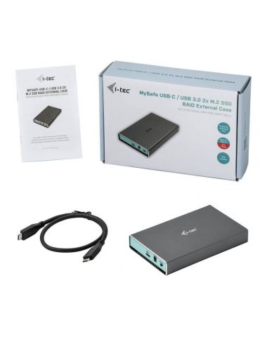 i-tec CAMYSAFEDUALM2 carcasă disc memorie Carcasă SSD Aluminiu M.2 I-tec - 4