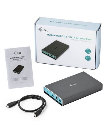i-tec C31MYSAFEU315 carcasă disc memorie Cutie protecție HDD/SSD Gri, Turcoaz 2.5" I-tec - 4