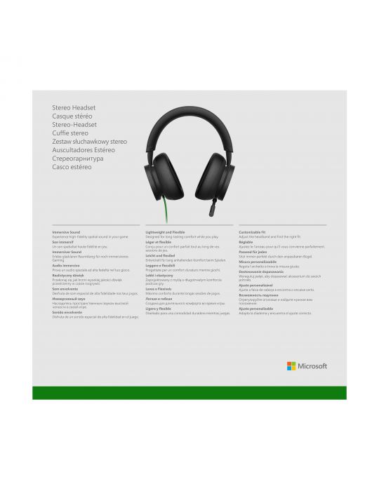 Microsoft Xbox Stereo Headset Căști Prin cablu Bandă de fixare pe cap Gaming Negru Microsoft - 7