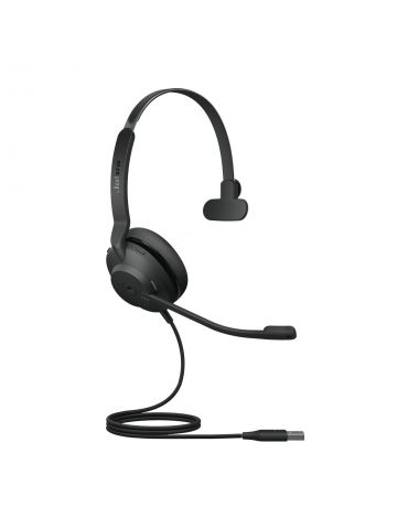 Jabra Evolve2 30, MS Mono Căști Prin cablu Bandă de fixare pe cap Birou/Call center USB Tip-A Negru Jabra - 1 - Tik.ro