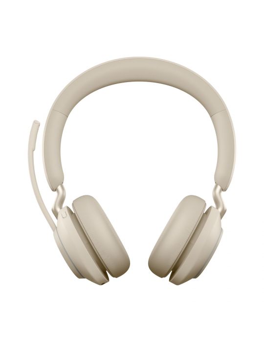 Jabra Evolve2 65, MS Stereo Căști Fără fir Bandă de fixare pe cap Birou/Call center USB tip-C Bluetooth Bej Jabra - 1