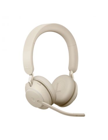 Jabra Evolve2 65, MS Stereo Căști Fără fir Bandă de fixare pe cap Birou/Call center USB tip-C Bluetooth Bej Jabra - 3
