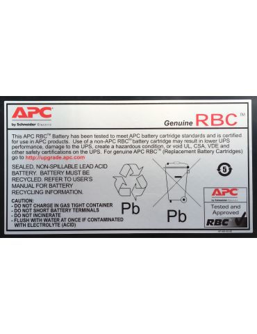 APC RBC27 baterii UPS Acid sulfuric şi plăci de plumb (VRLA) Apc - 2