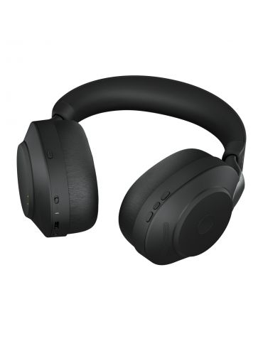 Jabra Evolve2 85, UC Stereo Căști Prin cablu & Wireless Bandă de fixare pe cap Birou/Call center USB tip-C Bluetooth Negru Jabra - Tik.ro