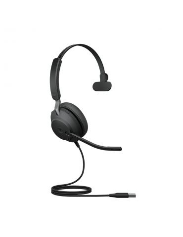 Jabra Evolve2 40, MS Mono Căști Prin cablu Bandă de fixare pe cap Birou/Call center USB Tip-A Negru Jabra - 2