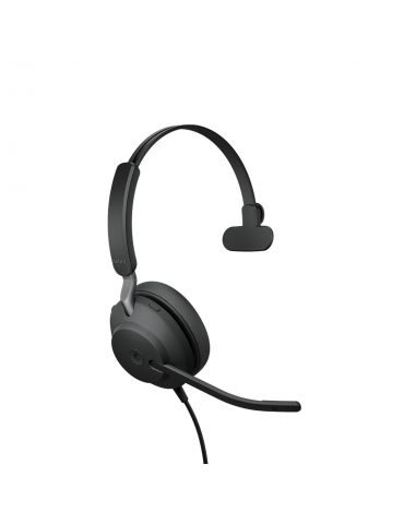Jabra Evolve2 40, MS Mono Căști Prin cablu Bandă de fixare pe cap Birou/Call center USB Tip-A Negru Jabra - 3