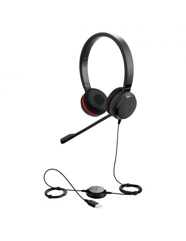 Jabra Evolve 20SE MS Stereo Căști Prin cablu Bandă de fixare pe cap Birou/Call center USB Tip-A Negru Jabra - 4