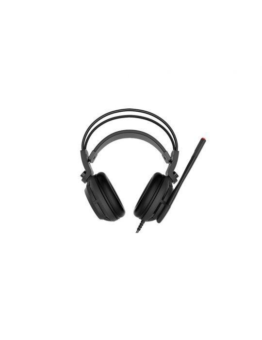 MSI DS502 GAMING HEADSET cască audio & cască cu microfon Căști Prin cablu Bandă de fixare pe cap Negru, Roşu Msi - 6