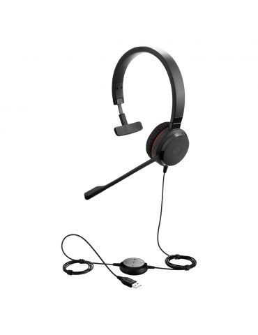 Jabra Evolve 20SE UC Mono Căști Prin cablu Bandă de fixare pe cap Birou/Call center USB Tip-A Negru Jabra - 4