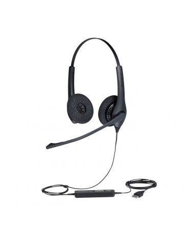 Jabra Biz 1500 Duo USB Căști Prin cablu Bandă de fixare pe cap Birou/Call center USB Tip-A Negru Jabra - 1 - Tik.ro