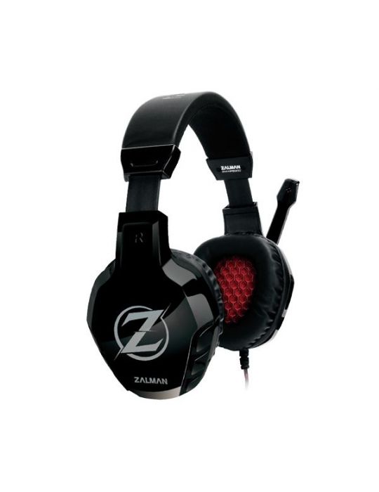 Zalman ZM-HPS300 cască audio & cască cu microfon Căști Prin cablu Bandă de fixare pe cap Gaming Negru Zalman - 1