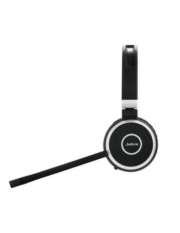 Jabra Evolve 65 UC Stereo Căști Prin cablu & Wireless Bandă de fixare pe cap Birou/Call center Micro-USB Bluetooth Negru Jabra -