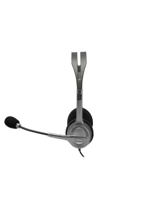 Logitech Stereo Headset H110 Căști Prin cablu Bandă de fixare pe cap Birou/Call center Negru, Argint Logitech - 3