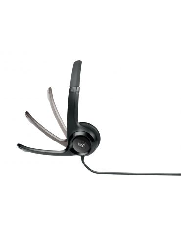 Logitech H390 USB Computer Headset Căști Prin cablu Bandă de fixare pe cap Birou/Call center USB Tip-A Negru Logitech - 3