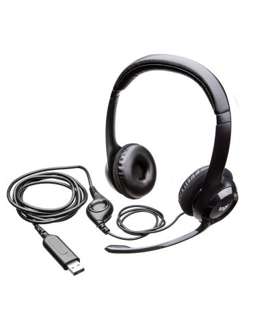 Logitech H390 USB Computer Headset Căști Prin cablu Bandă de fixare pe cap Birou/Call center USB Tip-A Negru Logitech - 8