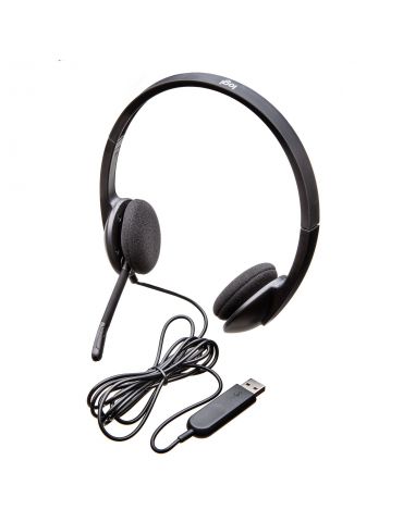Logitech H340 USB Computer Headset Căști Prin cablu Bandă de fixare pe cap Birou/Call center USB Tip-A Negru Logitech - 8