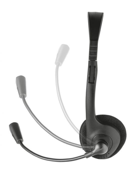 Trust 21665 cască audio & cască cu microfon Căști Prin cablu În ureche Calls/Music Negru Trust - 6