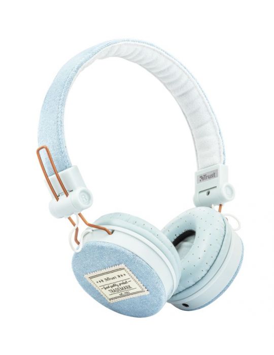 Trust 23610 cască audio & cască cu microfon Căști Prin cablu Bandă de fixare pe cap Muzică Albastru Trust - 2
