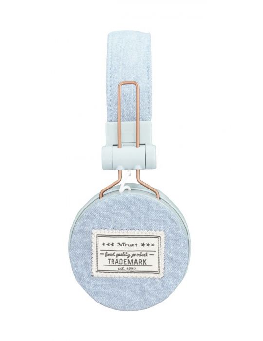 Trust 23610 cască audio & cască cu microfon Căști Prin cablu Bandă de fixare pe cap Muzică Albastru Trust - 3