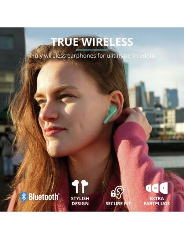 Trust Nika Căști True Wireless Stereo (TWS) În ureche Calls/Music Bluetooth Turcoaz Trust - 2