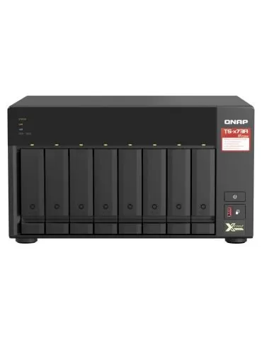 QNAP TS-873A-8G NAS & servere de stocare a datelor Tower Ethernet LAN Negru V1500B Qnap - 1 - Tik.ro