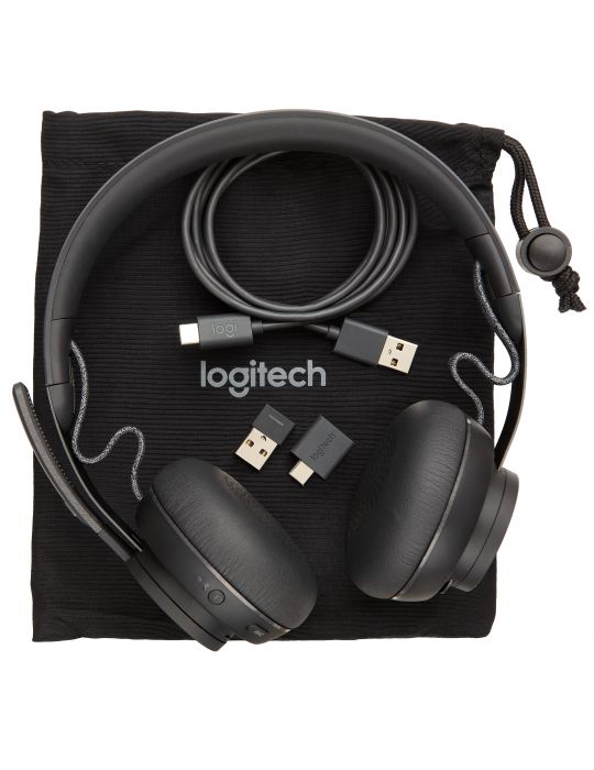 Logitech Zone Wireless UC Căști Fără fir Bandă de fixare pe cap Birou/Call center Bluetooth Grafit Logitech - 6