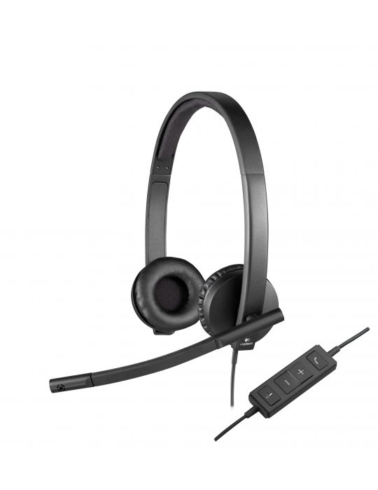 Logitech USB Headset H570e Stereo Căști Prin cablu Bandă de fixare pe cap Birou/Call center Negru Logitech - 1