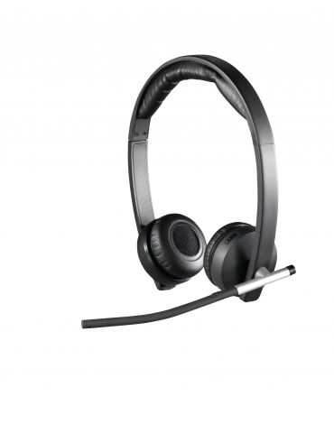 Logitech Wireless Headset Dual H820e Căști Prin cablu Bandă de fixare pe cap Birou/Call center Negru Logitech - 1 - Tik.ro