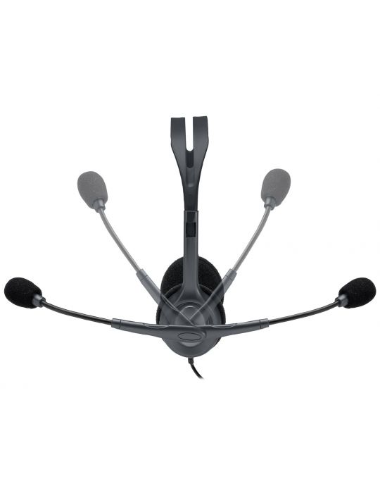 Logitech Stereo Headset H110 Căști Prin cablu Bandă de fixare pe cap Birou/Call center Gri Logitech - 1