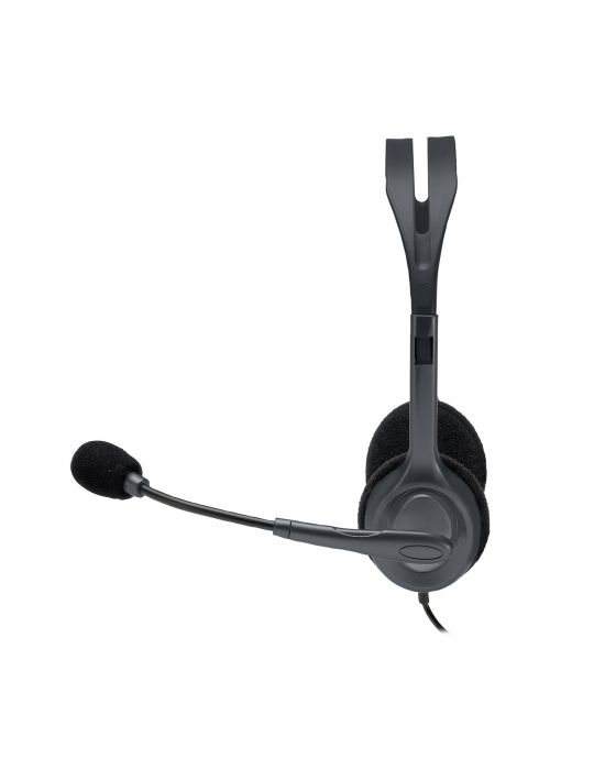 Logitech Stereo Headset H110 Căști Prin cablu Bandă de fixare pe cap Birou/Call center Gri Logitech - 3