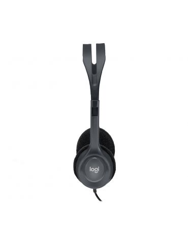 Logitech Stereo Headset H110 Căști Prin cablu Bandă de fixare pe cap Birou/Call center Gri Logitech - 4