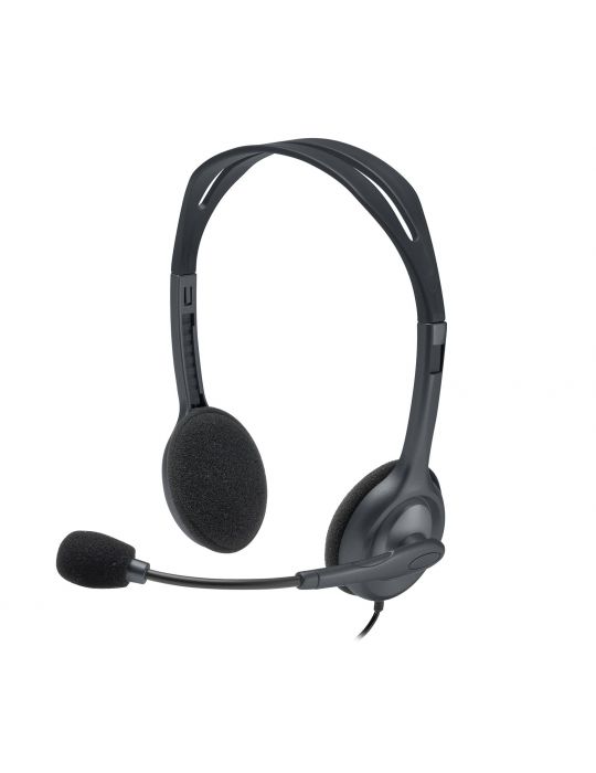 Logitech Stereo Headset H110 Căști Prin cablu Bandă de fixare pe cap Birou/Call center Gri Logitech - 5