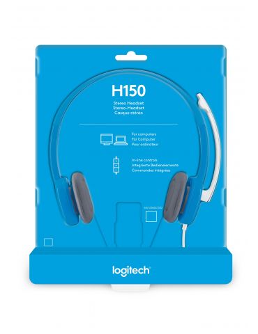 Logitech H150 Stereo Headset Căști Prin cablu Bandă de fixare pe cap Birou/Call center Albastru Logitech - 10