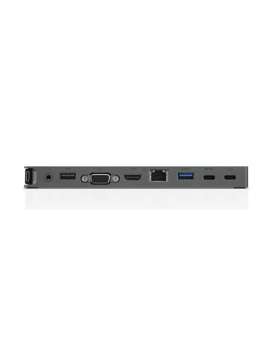 Lenovo USB-C Mini Dock Prin cablu USB 3.2 Gen 1 (3.1 Gen 1) Type-C Gri Lenovo - 3