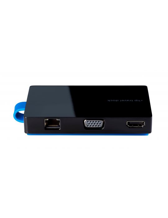 HP USB Travel Dock Prin cablu USB 3.2 Gen 1 (3.1 Gen 1) Type-A Negru Hp - 2